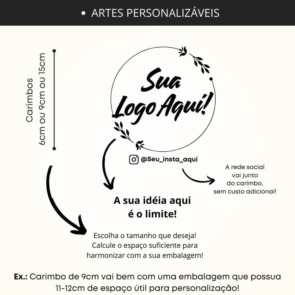 CARIMBO COM SUA LOGO PERSONALIZADO Genial Carimbos