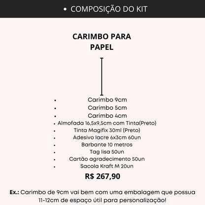 KIT CARIMBO SUPREMO genialcarimbos