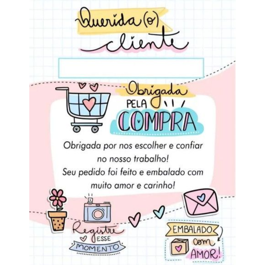 Cartão de Agradecimento Personalizado - Querido Cliente