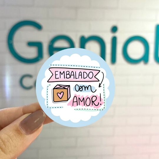 Embalado com amor Genial Carimbos