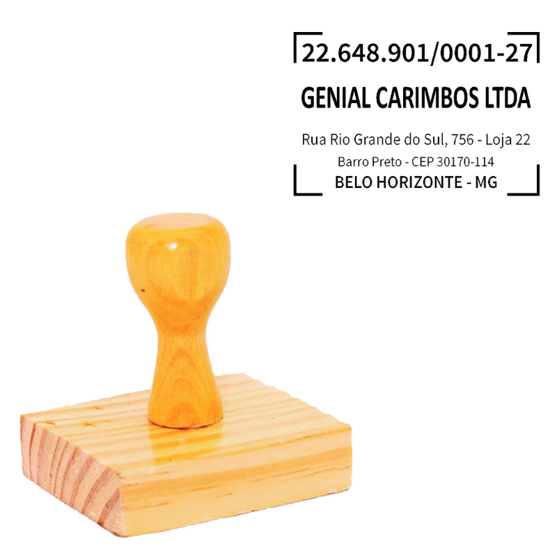 Carimbo de CNPJ Genial Carimbos