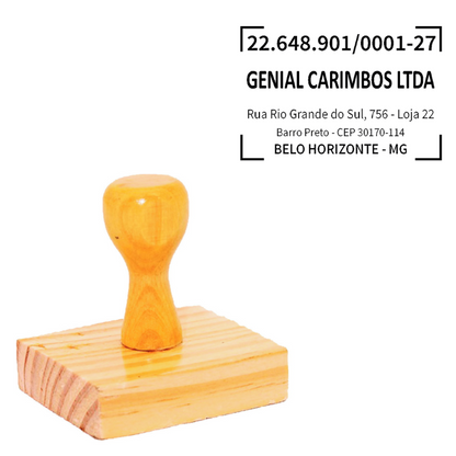 Carimbo de CNPJ Genial Carimbos