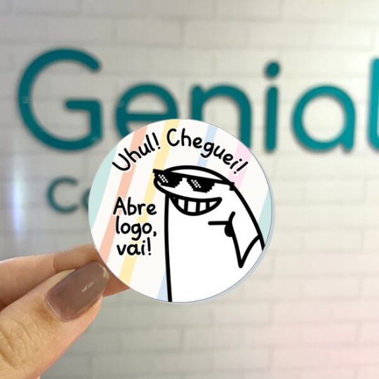 Uhul! Cheguei! Abre logo vai Genial Carimbos