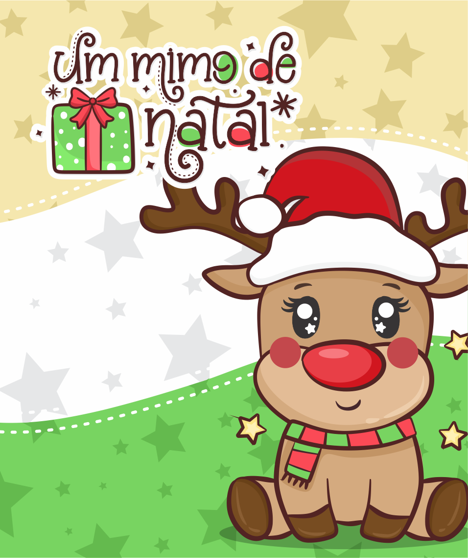 Cartão de Agradecimento - Um mimo de natal Genial Carimbos