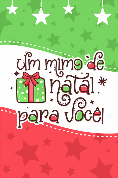 Cartão de Agradecimento - Um mimo de Natal para você Genial Carimbos