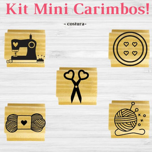 KIT MINI CARIMBOS COSTURA Genial Carimbos