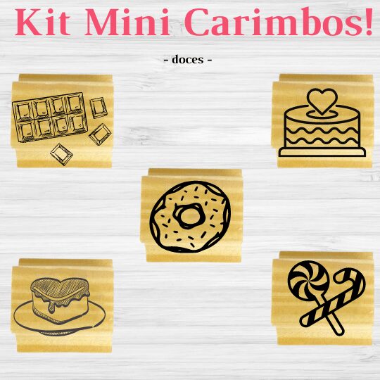 KIT MINI CARIMBOS DOCES Genial Carimbos