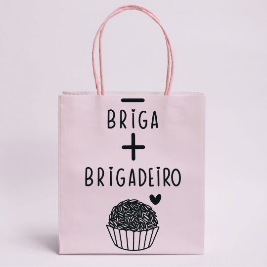 CARIMBO MENOS BRIGA MAIS BRIGADEIRO Genial Carimbos