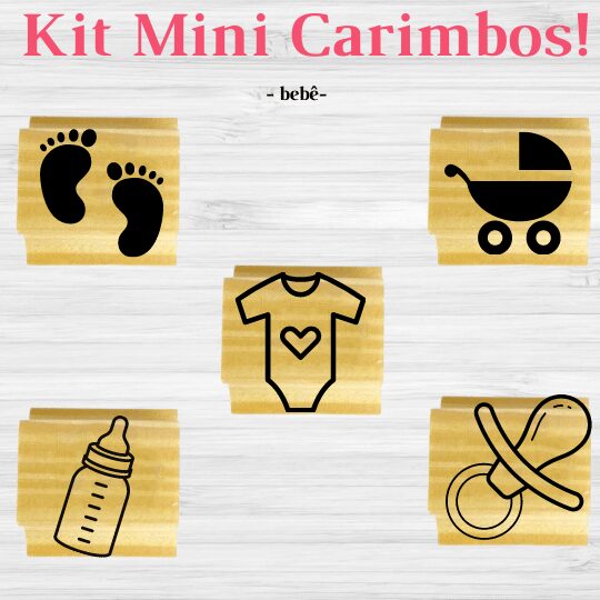 KIT MINI CARIMBOS BEBÊ Genial Carimbos