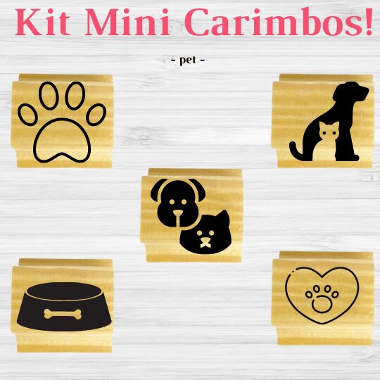 KIT MINI CARIMBOS PET Genial Carimbos