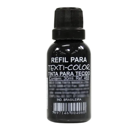 TINTA PARA TECIDO PRETA 30ML UNIDADE Magifix